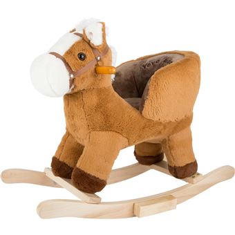 Small Foot cheval à bascule avec un siège 68 cm marron clair - Jouet à  bascule - Achat & prix