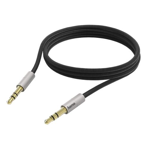 Câble de raccordement Hama AluLineÂ 3,5 Mm-jack 2 M