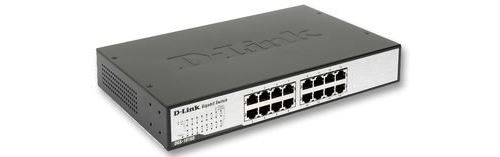 D-Link DGS-1016D Switch 16 ports Gigabit Metallique 10/100/1000mbps - Idéal Partage de Connexion et Mise en Réseau Small/Home Office