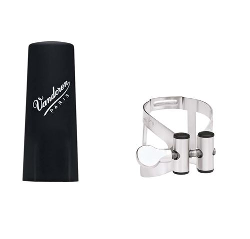 Vandoren LC51PP Plastique - Ligature et Couvre bec - Clarinette Sib