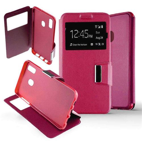 Etui Folio pour Samsung Galaxy A20 A30 Rose Coque et tui