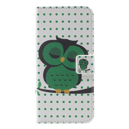 Etui en PU modèle hibou dormir pour votre Huawei Honor Y5 (2018)/Y5 Prime (2018)/Honor 7s/Play 7