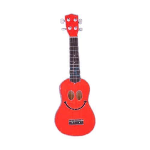Mahalo U-SMILE-RD - Ukulele Smiley Rouge + Housse