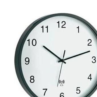Horloge murale radiopiloté(e) TFA 60.3511.10 anthracite 302 mm x 40 mm - 1