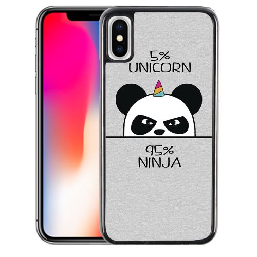 Coque pour iPhone XR unicorn ninja panda licorne