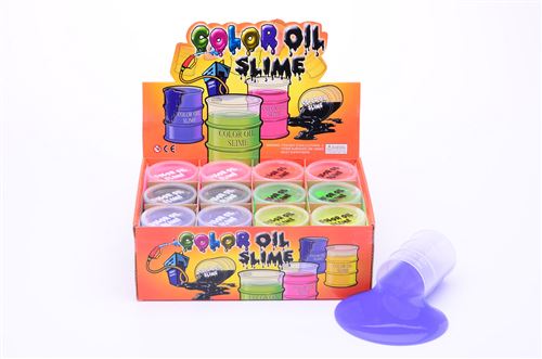Baril de pétrole slime 6 couleurs assorties