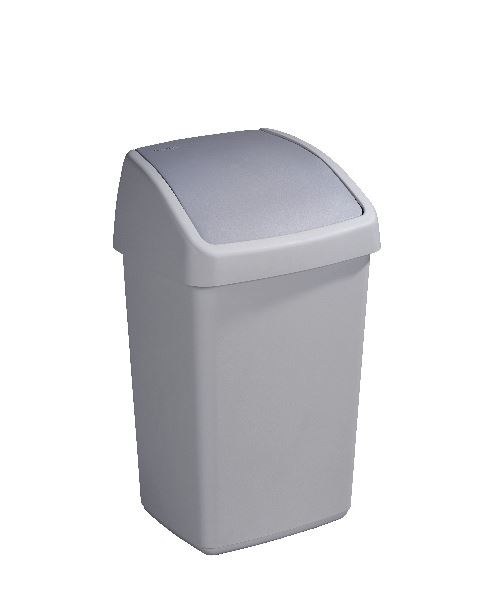 Sunware Delta poubelle 25 litres gris balançoire