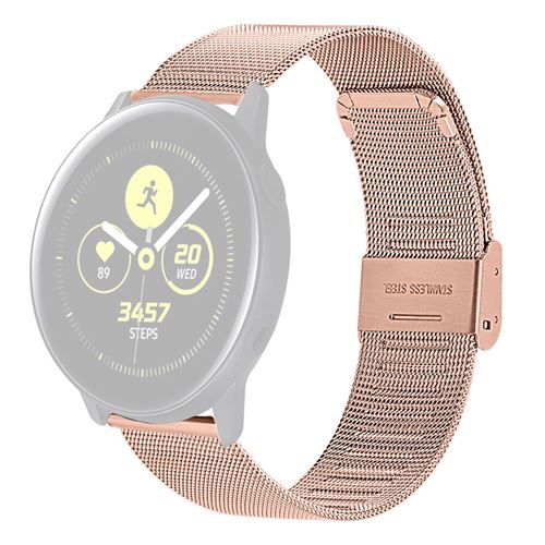 Bracelet de montre Compatible avec Samsung Galaxy Watch Active 2 40 44mm Or Rose Montre Top Prix fnac