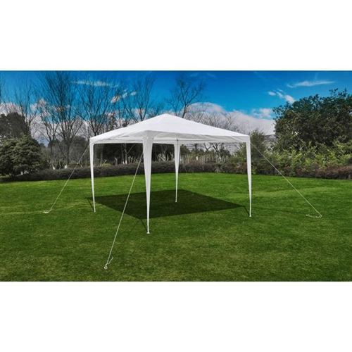 VIDAXL Tonnelle Pavillon de jardin blanc 3x3m  Blanc