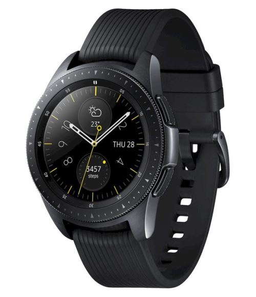Samsung Galaxy Watch - 42 mm - noir minuit - montre intelligente avec bande - silicone - affichage 1.2\