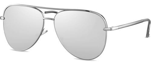 CWI lunettes de soleil unisexe pilote argent (CWI1911)