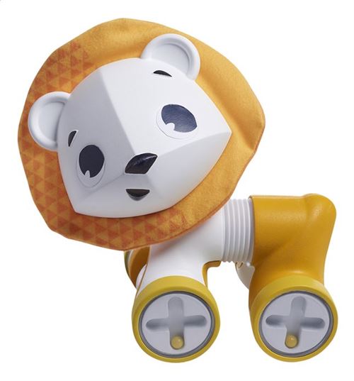 Léonardo le petit lion jaune roulant