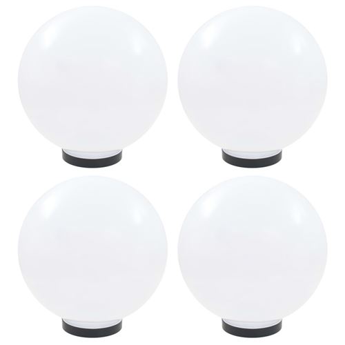 VidaXL Lampes à LED sous forme de boule 4 pcs Sphérique 30 cm PMMA
