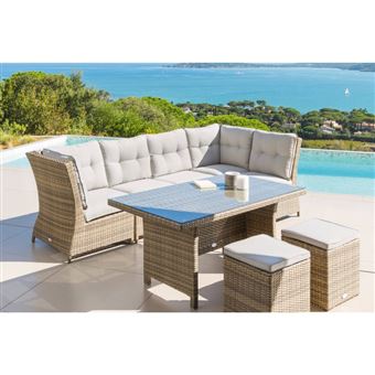 Salon Repas Angle Cuba Naturae Hesperide Mobilier De Jardin Achat Prix Fnac