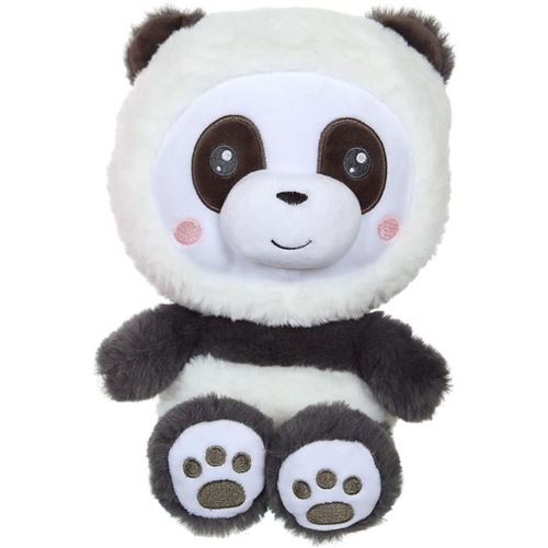 Non Communiqué Noir, Blanc, Marron Et Rose Peluche Gipsy Toys Panda Hoody 24 Cm Noir Blanc Capuche