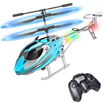TERRAMUS Hélicoptère RC 2.4G - Gyroscope, LED, Décollage 1 Touche, Enfants/Débutants