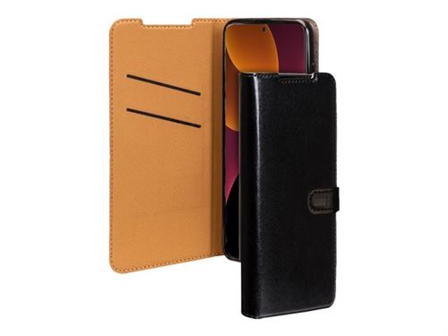 BIGBEN Connected - Étui à rabat pour téléphone portable - synthétique - noir - pour Samsung Galaxy S22 Ultra