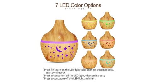 Non Communiqué Multicolore 2020 Neuer Luftaromadiffusor Led Buntes Licht Transformieren Aromabefeuchter - Image 1