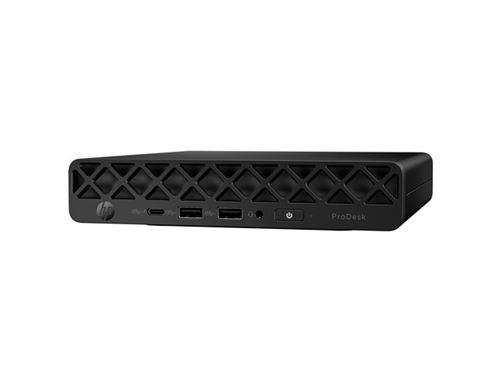 HP ProDesk 4 G1i AI - AI PC - mini Core Ultra 7 265T / jusqu'à 5.3 GHz - RAM 16 Go - SSD 512 Go - NVMe - Intel Graphics - Gigabit Ethernet, IEEE 802.1