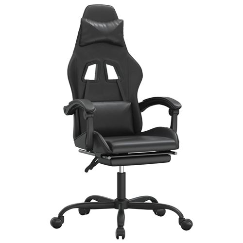 Vidaxl Noir Chaise De Jeu Avec Repose-Pied - Image 3
