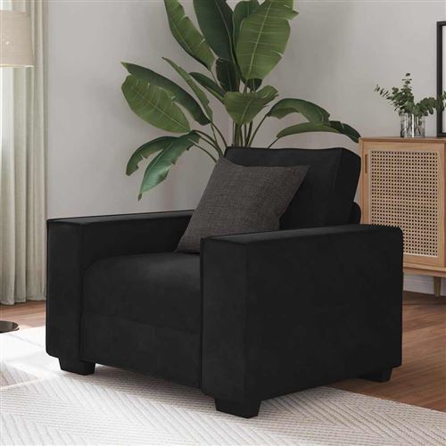 Non Communiqué Noir Vidaxl Fauteuil 60 Cm Fluweel Zwart4105005