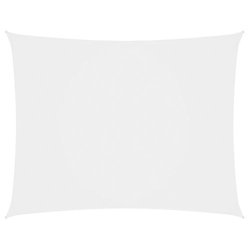 Voile de parasol Tissu Oxford rectangulaire 2x3 m Blanc