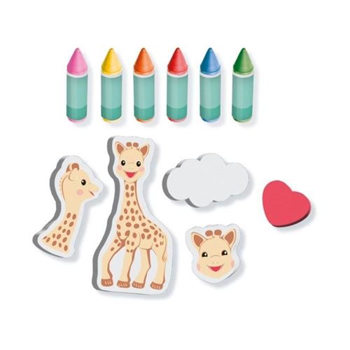 Sophie la girafe - Crayons de couleur pour le bain et formes - Jouet pour  le bain - Achat & prix