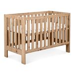 AMELIA II Lit bébé évolutif avec barrière de sécurité Chêne avec tiroir