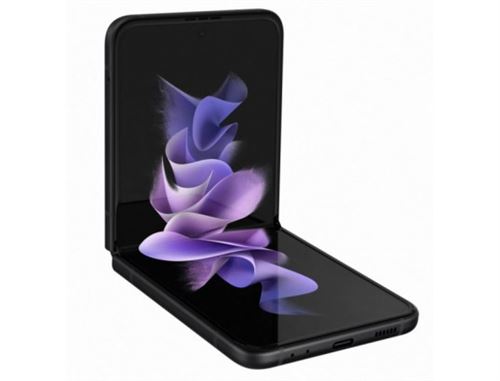 Samsung Galaxy Z Flip3 5G - 5G smartphone - double SIM - RAM 8 Go / Mémoire interne 128 Go - écran OEL - 6.7 - 2640 x 1080 pixels (120 Hz) - 2x caméras arrière 12 MP, 12 MP - front camera 10 MP - noir fantôme