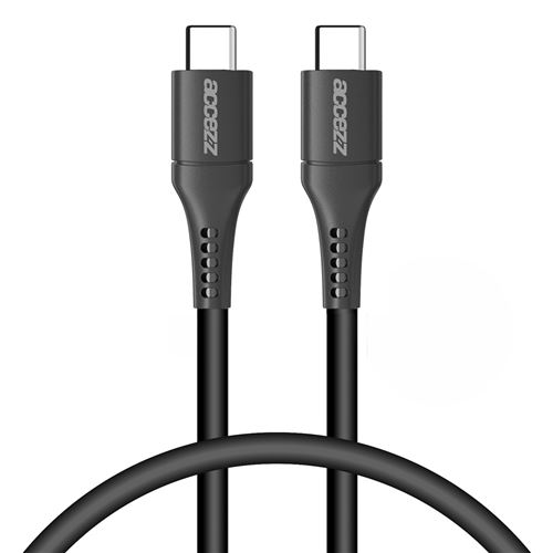 USB-C vers câble USB-C 0,2 mètres Noir Accezz