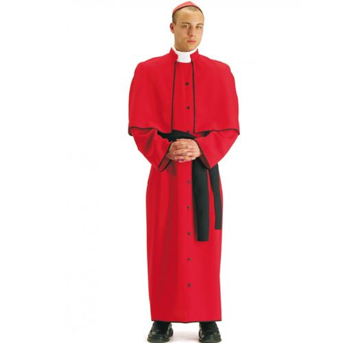 Déguisement Cardinal Soutane Rouge Homme M Rouge 80664 M - 80664