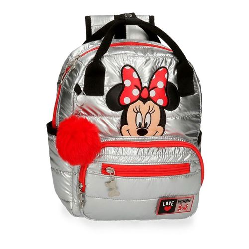 Sac à dos maternelle MINNIE My Pretty Bow 27cm - argent 8809