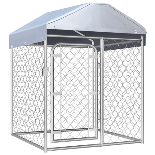 vidaXL Chenil extérieur avec toit 100 x 100 x 125 cm