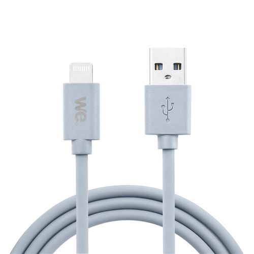 We Bleu Câble Usb Vers Lightning En Silicone, 1 Mètre, Certifié Mfi, Charge Et Synchronisation Des Données - Neuf - Image 3