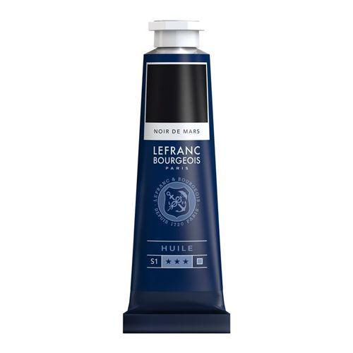 Peinture à l'huile en tube noir de mars 40ml - Lefranc & Bourgeois