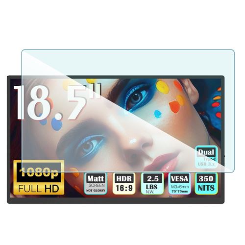 Protection en Verre Flexible pour Bimawen Moniteur Portable (18,5 Pouces)