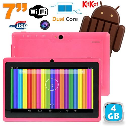 Tablette tactile Android 6.0 7 pouces Quad Core 8Go Rose