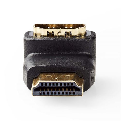 Nedis - Connecteur HDMI - HDMI femelle incliné pour HDMI mâle droit - noir