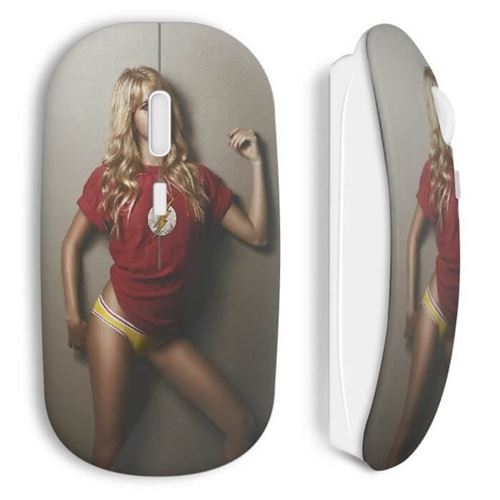 CAPACHEAP Souris Sans Fil Sexy Girl Flash Heros Maniacase