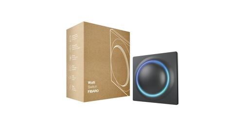 Fibaro walli double switch fgwdseu-221 - interrupteur d'éclairage double relais on/off z-wave+ avec mesure de la consommation
