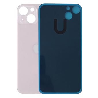 Vitre Arrière Compatible Pour IPhone 13 Mini - Couleur Minuit Noir, Avec Adhésif