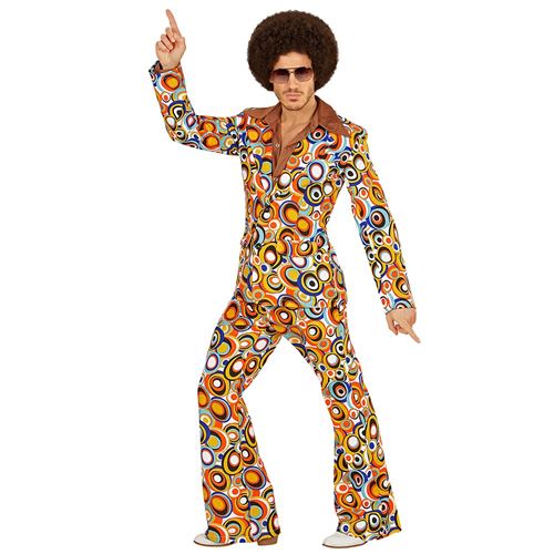 Déguisement Hippie Psychédélique Homme L Multicolore 08993 W Widmann Milano Party Fashion L - 08993 W WIDMANN MILANO Party Fashion