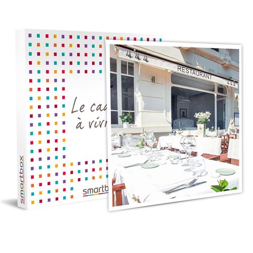 SMARTBOX - Repas gastronomique de l'amuse-bouche au dessert avec champagne à Antibes - Coffret Cadeau Gastronomie