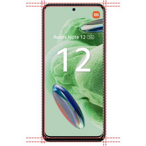 Coque antichoc pour Xiaomi Redmi Note 12 5G et 2 Verres Trempé