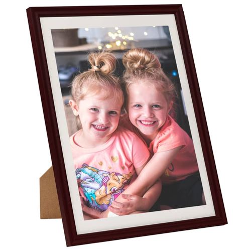 vidaXL Collage de cadres photo 5 pcs au mur table Rouge foncé 18x24 cm