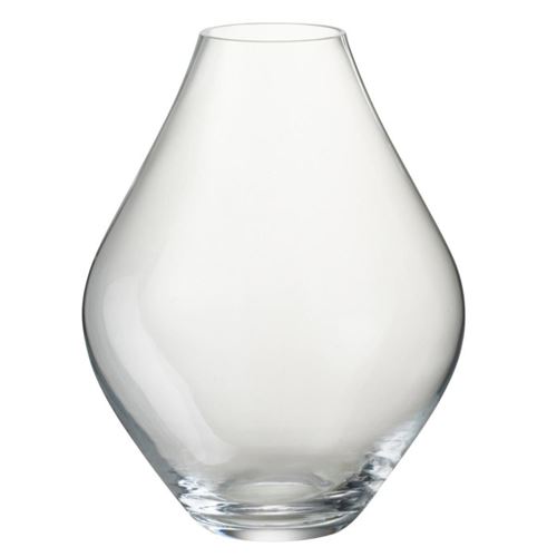 Non Communiqué Transparent Vase Design En Verre "Cleo" 28Cm