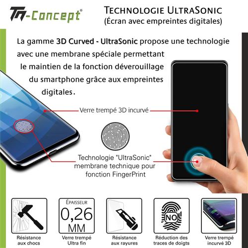 Vitre protection en verre trempé pour Samsung Galaxy S22 - TM Concept®