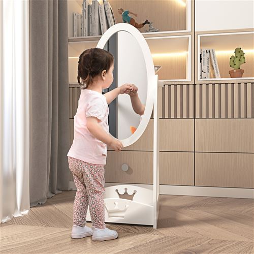 Miroir pour chambre d'enfant Evolutif 90cm Beige - ATMOSPHERA