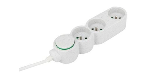 Zenitech Blanc Bloc Multiprises 3 Prises - Image 2