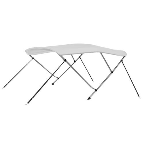 Auvent bimini à 3 arceaux Blanc 183x180x137 cm